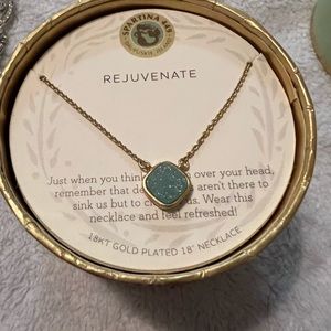 ***SLV 18K GOLD PLATED 18” NECKLACE *REJUVENATE* NWT IN BOX SPARTINA 449